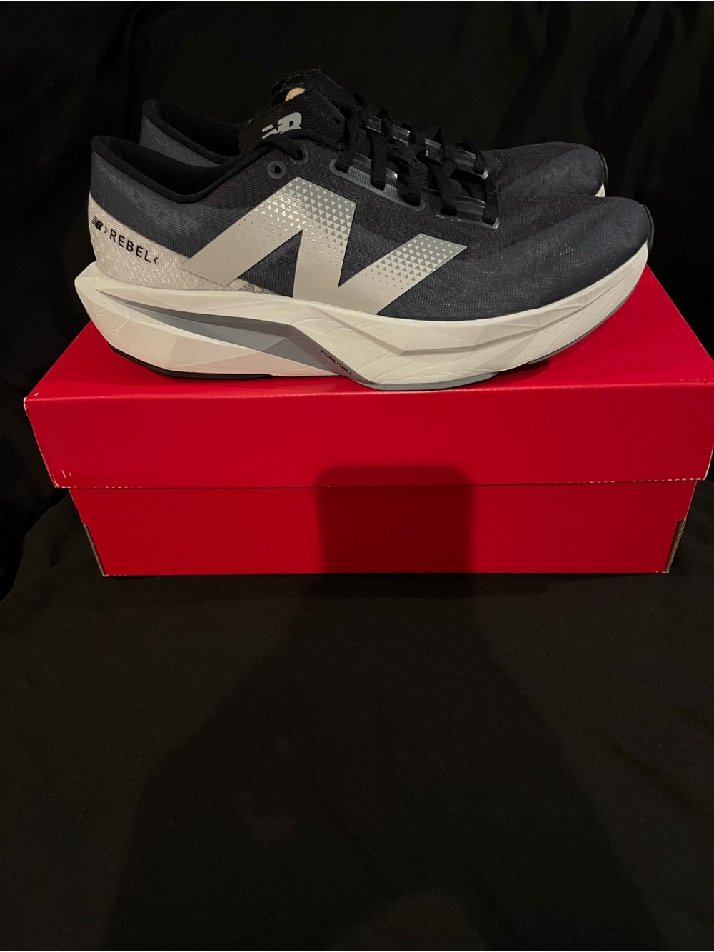 New Balance Rebel Racing Shoes - Black & White